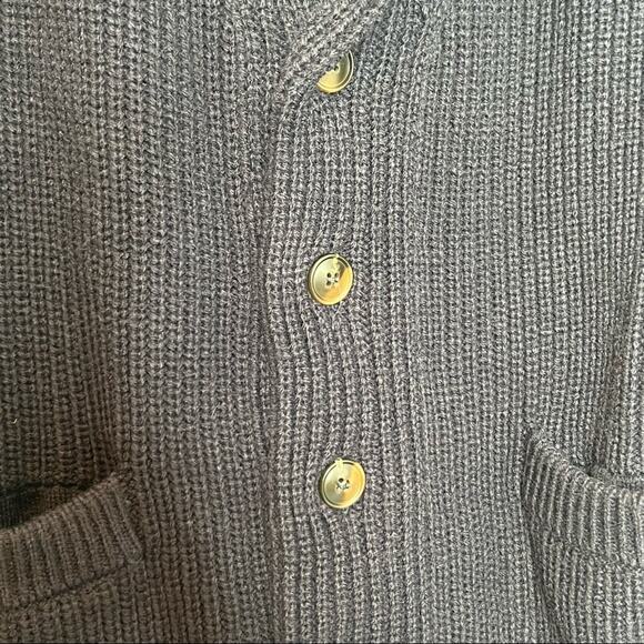 NWT Slate & Stone Arthur Navy Shawl Collar Knit Wool Blend Cardigan Size XLarge - Picture 5 of 11